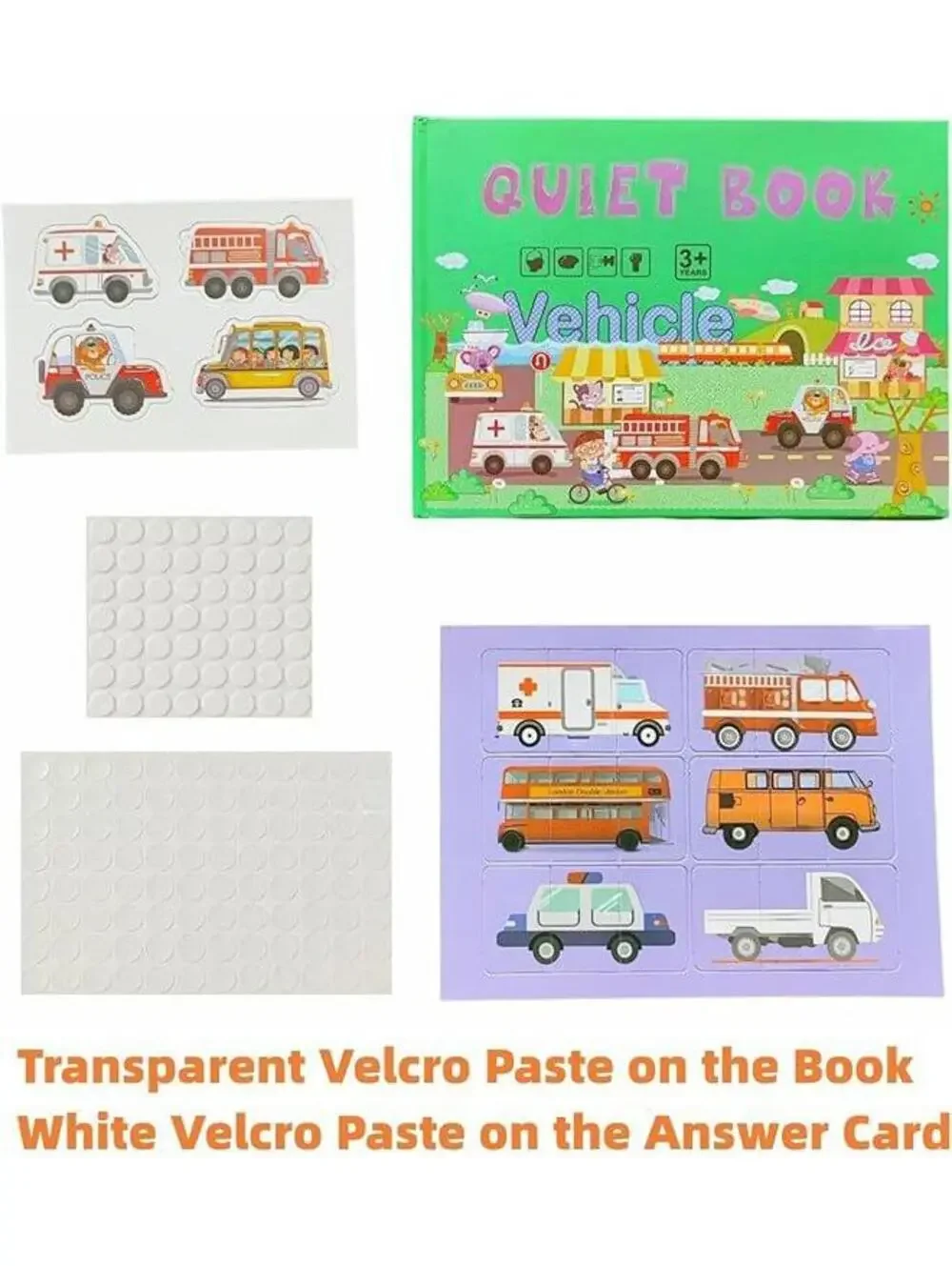 Montessori Quiet Books 4 Pack Sensory Learning Activity Books Special Needs